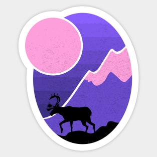 Pink Landscape Sticker